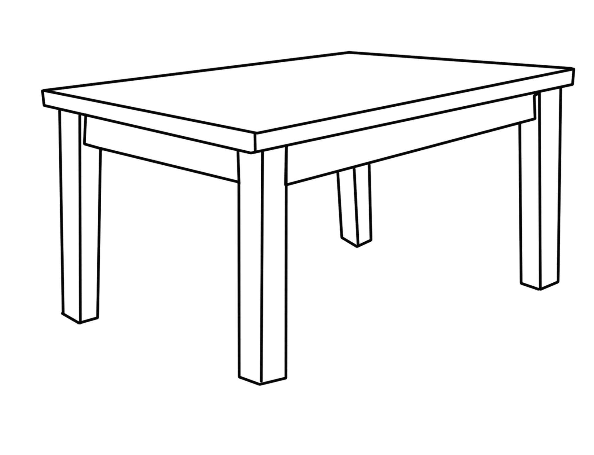 Rectangle Table Illustration